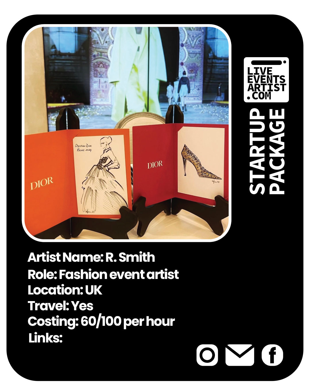 Live Events Artist - Start Up Package