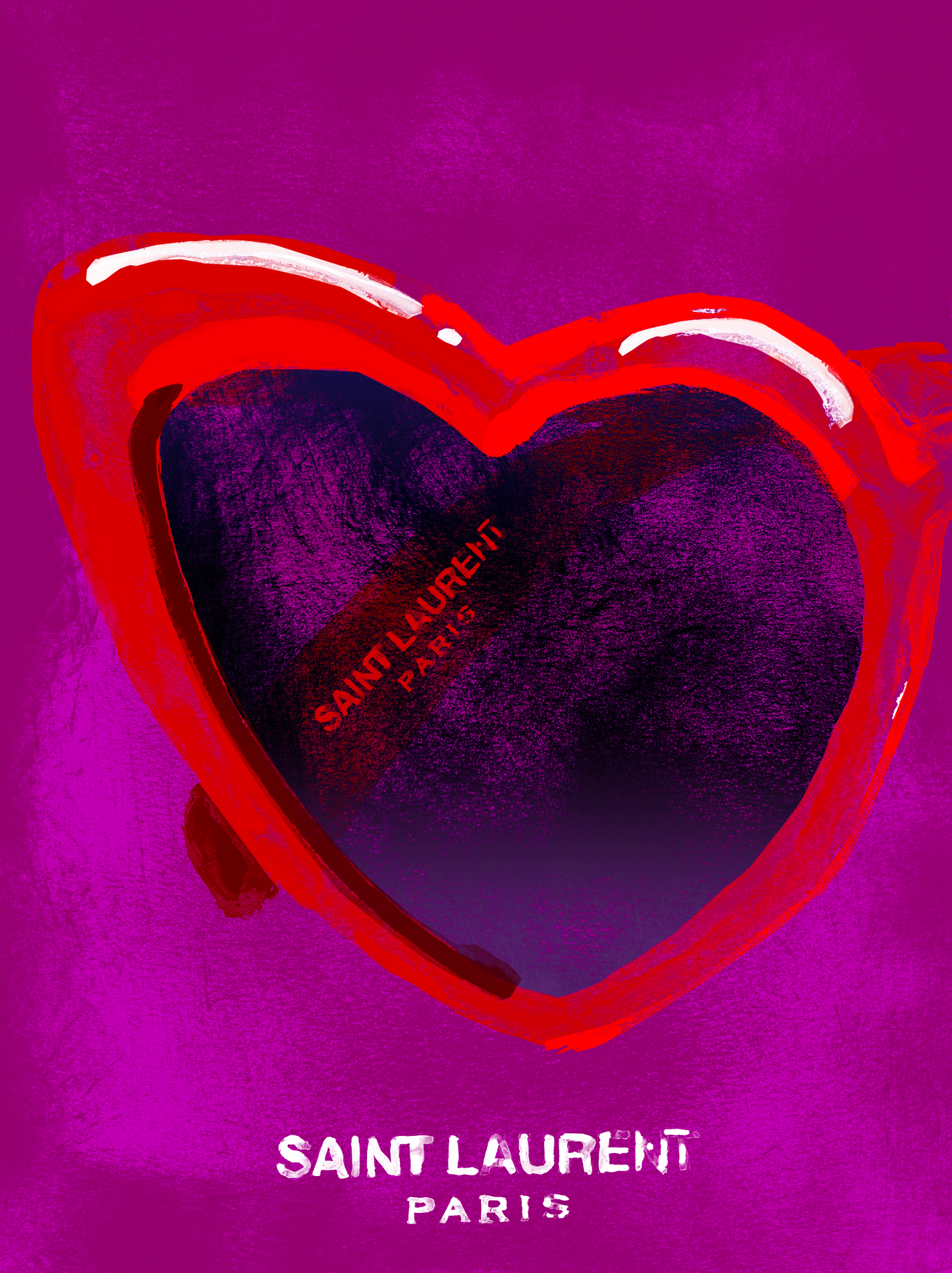 YSL Heart Art Prints (5 colour variations) - Kenya Fundraiser