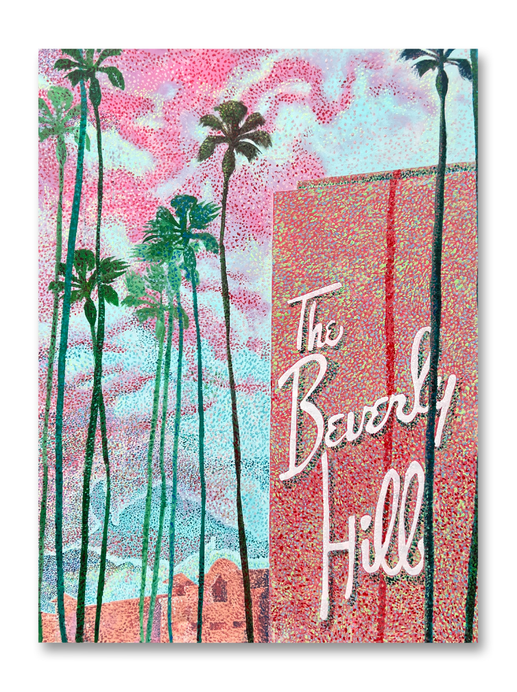 The Beverly Hills Pink Sky Hotel Art Print – Kenya Fundraiser